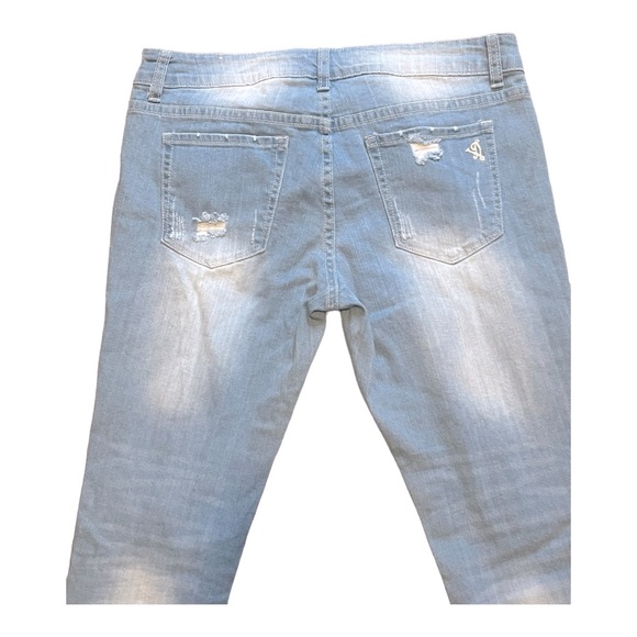 VIP Jeans Womens Cropped Straight Leg Size 11/12 High Rise - Picture 5 of 6